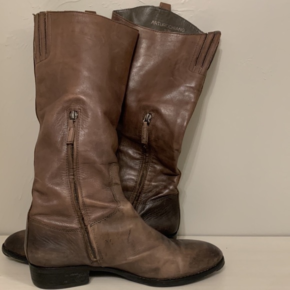 Leather & silver detail Boots - Picture 2 of 5